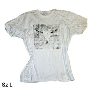 Western Steer head Graphic Tee Size L NWOT